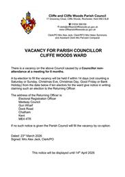 PARISH COUNCILLOR VACANCY
