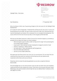 Redrow Letter: Oakleigh Fields Site Access